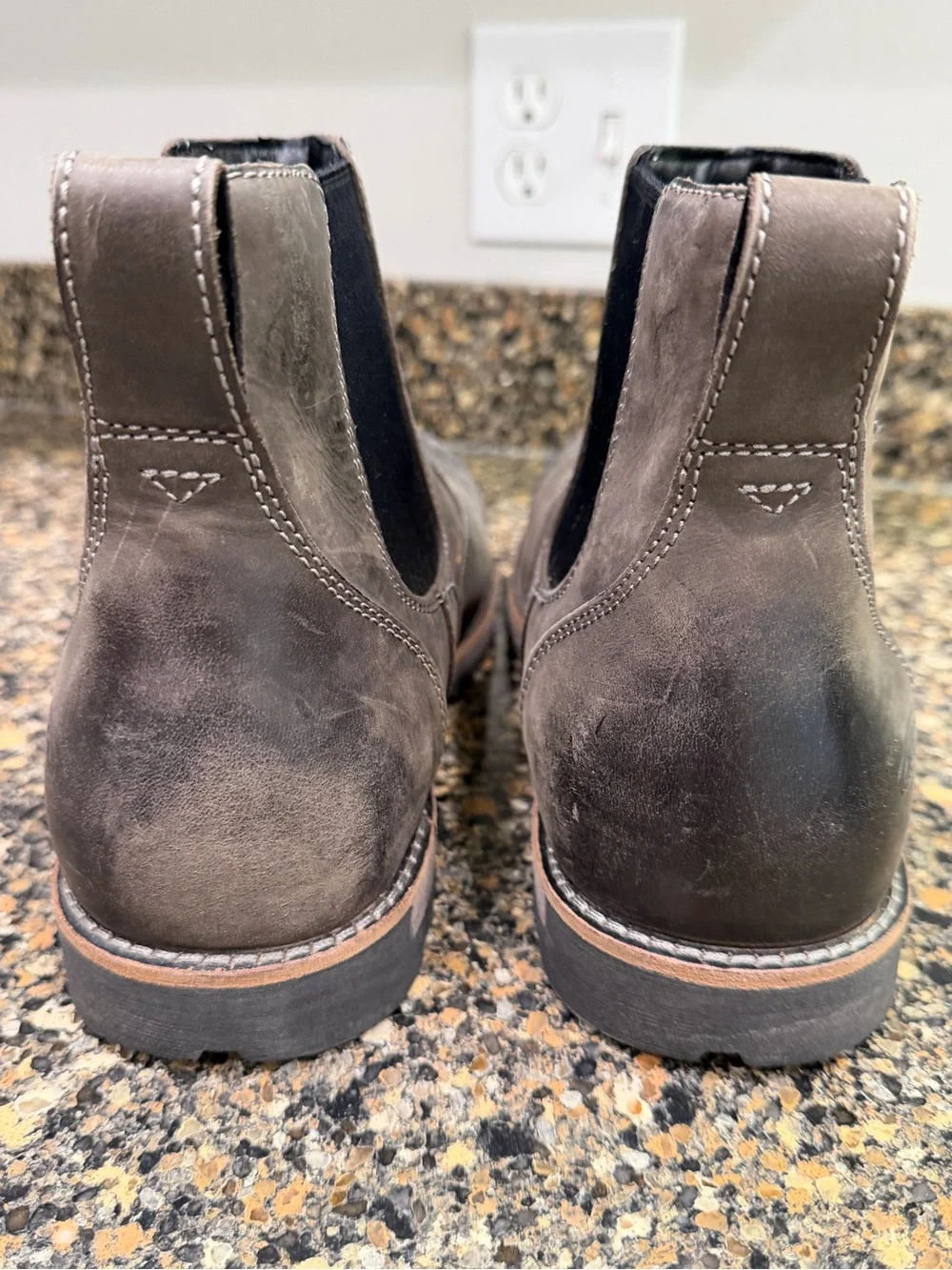 KEEN Men's Chelsea Work Boot - Gray 11.5